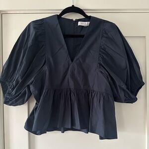 Hunter Bell Palmer Navy blouse medium